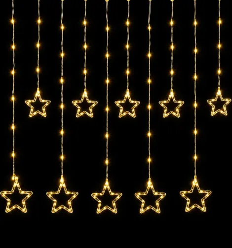 LED Star Curtain Light (Warm)